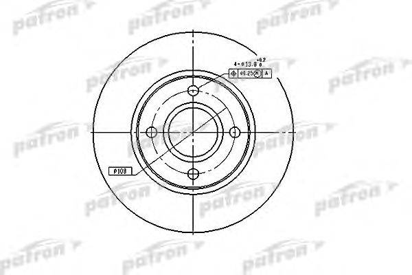 Тормозной диск PATRON PBD2622