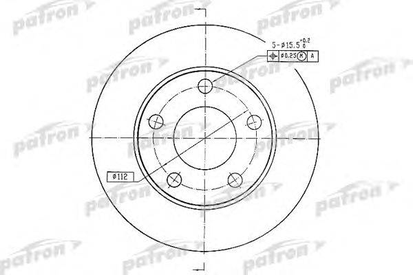 Тормозной диск PATRON PBD2666