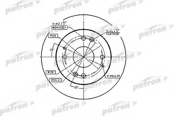 Тормозной диск PATRON PBD2669