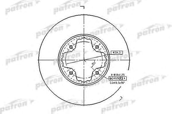 Тормозной диск PATRON PBD2679