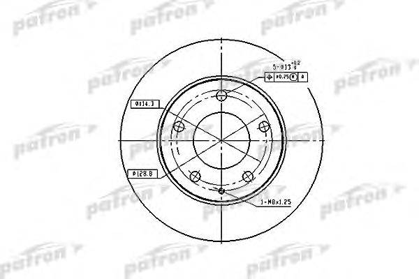 Тормозной диск PATRON PBD2704