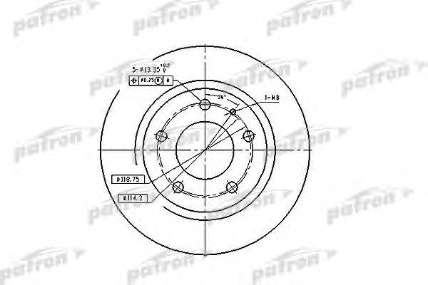 Тормозной диск PATRON PBD2705