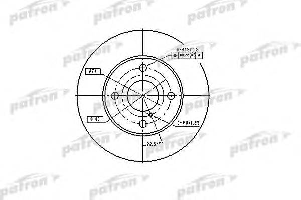 Тормозной диск PATRON PBD2719
