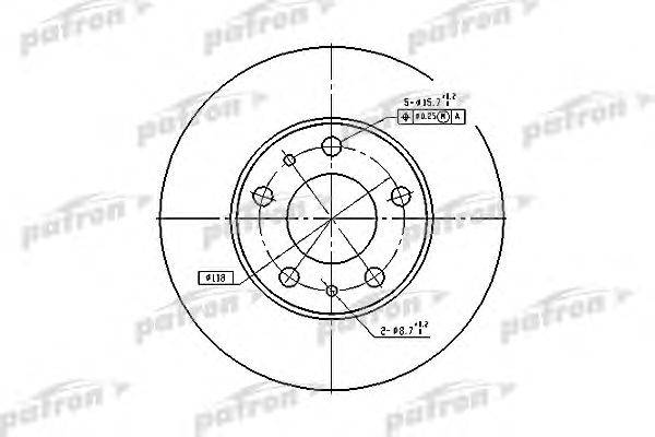 Тормозной диск PATRON PBD2728