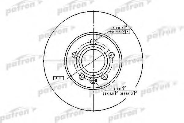 Тормозной диск PATRON PBD2776