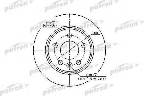Тормозной диск PATRON PBD2777