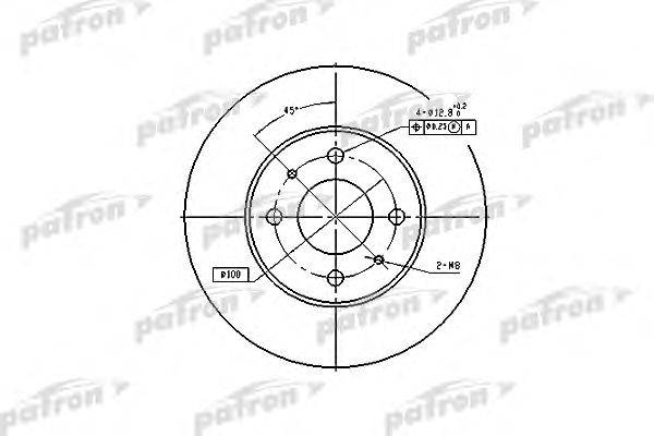 Тормозной диск PATRON PBD4018