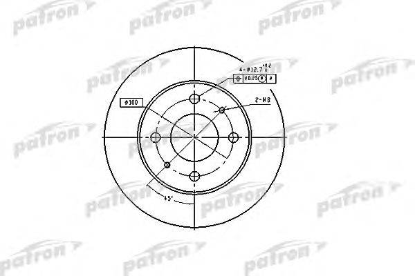 Тормозной диск PATRON PBD4019