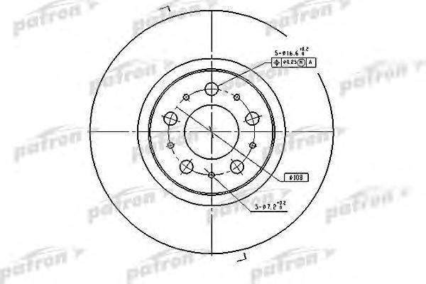 Тормозной диск PATRON PBD4053