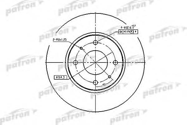 Тормозной диск PATRON PBD4054