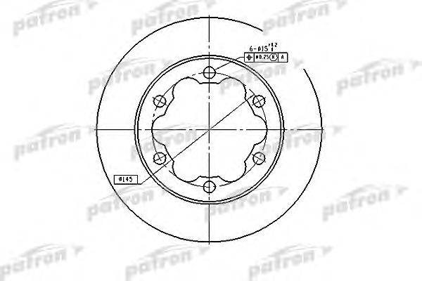 Тормозной диск PATRON PBD4089