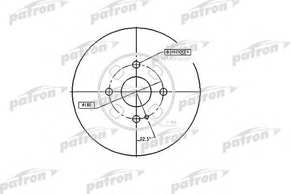 Тормозной диск PATRON PBD4120