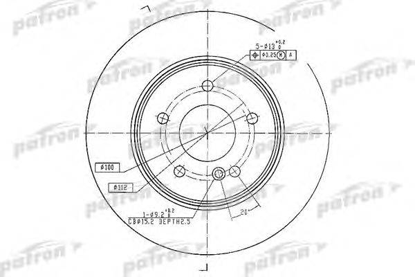 Тормозной диск PATRON PBD4134