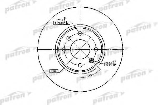 Тормозной диск PATRON PBD4141