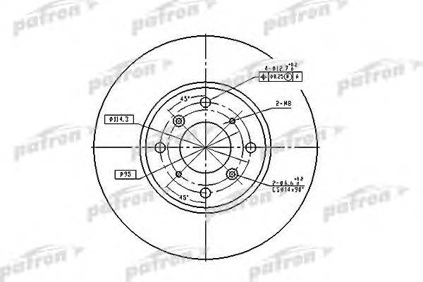Тормозной диск PATRON PBD4151
