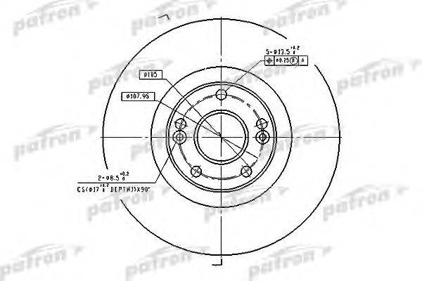 Тормозной диск PATRON PBD4179
