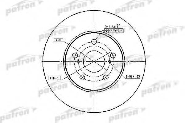 Тормозной диск PATRON PBD4204