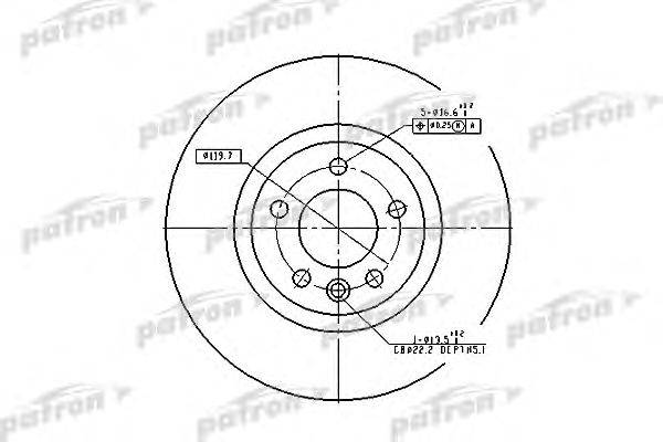Тормозной диск PATRON PBD4309
