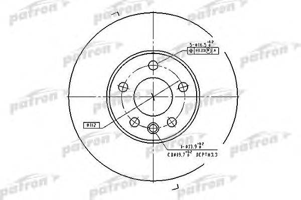 Тормозной диск PATRON PBD4323