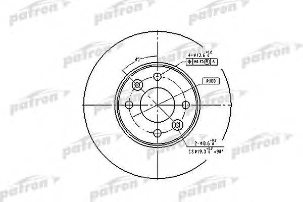 Тормозной диск PATRON PBD4364
