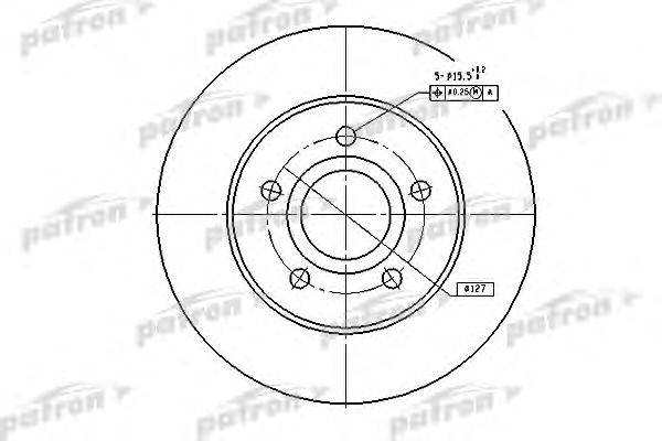 Тормозной диск PATRON PBD5118