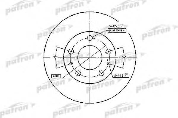 Тормозной диск PATRON PBD7219