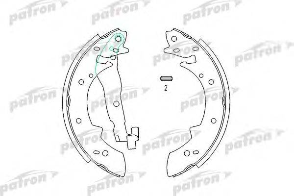 Комплект тормозных колодок PATRON PSP173