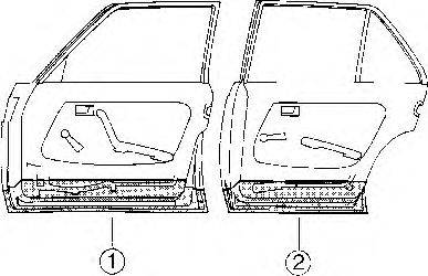 Дверь, кузов VAN WEZEL 3010276