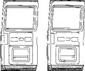 Задняя дверь VAN WEZEL 3050249