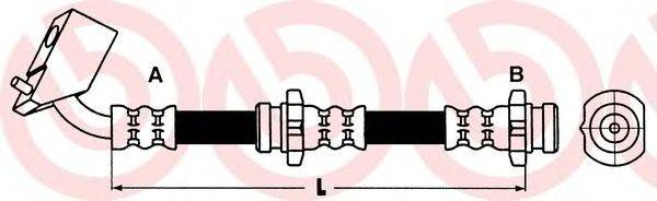 Тормозной шланг BREMBO T 56 094