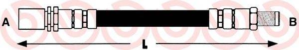 Тормозной шланг BREMBO T 83 065