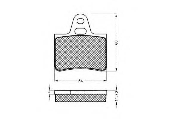 Комплект тормозных колодок, дисковый тормоз JAPCAR 150751