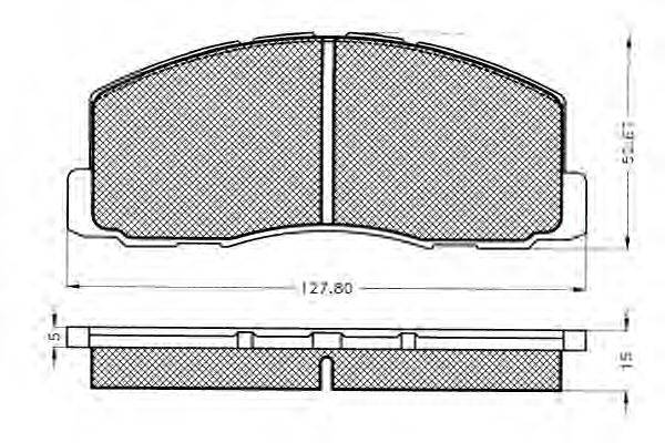 Комплект тормозных колодок, дисковый тормоз PEX 7269