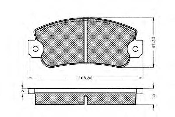 Комплект тормозных колодок, дисковый тормоз FIAT 60749867