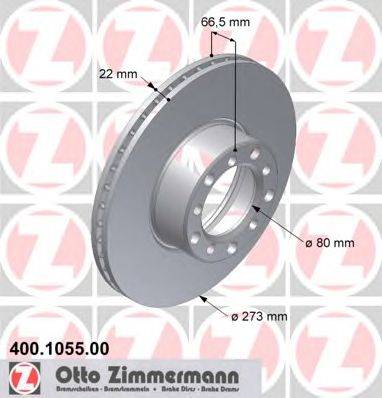 Тормозной диск ZIMMERMANN 400.1055.00