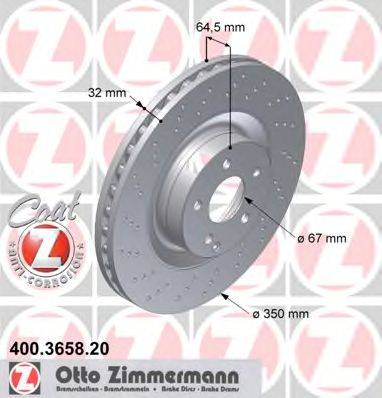 Тормозной диск ZIMMERMANN 400.3658.20