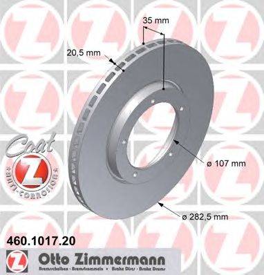 Тормозной диск ZIMMERMANN 460.1017.20
