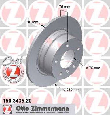 Тормозной диск ZIMMERMANN 150343520
