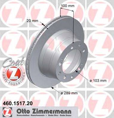 Тормозной диск ZIMMERMANN 460.1517.20