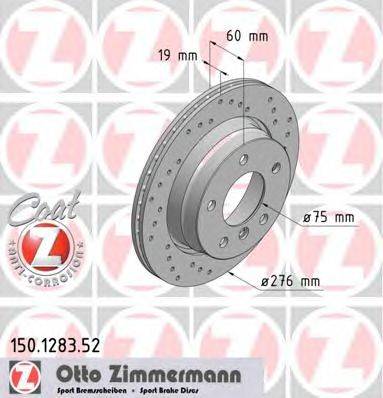 Тормозной диск ZIMMERMANN 150128352