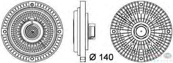 Сцепление, вентилятор радиатора HELLA 8MV 376 757-321