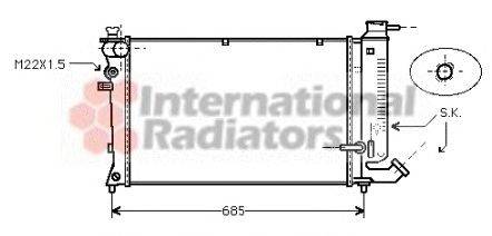 Радиатор, охлаждение двигателя SCHLIECKMANN 60092111