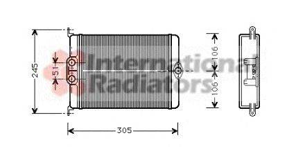 Теплообменник, отопление салона SCHLIECKMANN 60306239