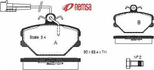 Комплект тормозных колодок, дисковый тормоз METZGER 0264.02