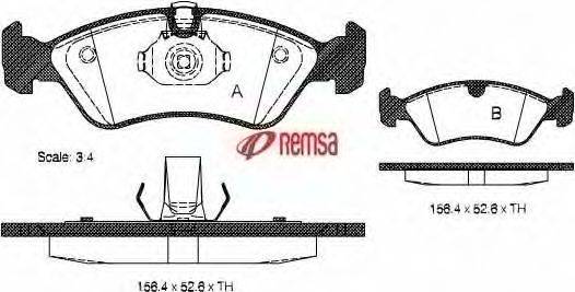 Комплект тормозных колодок, дисковый тормоз METZGER 0286.50