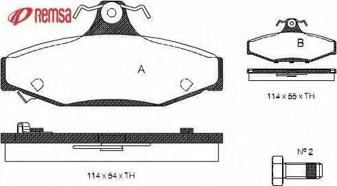 Комплект тормозных колодок, дисковый тормоз METZGER 23242