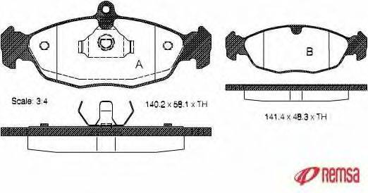Комплект тормозных колодок, дисковый тормоз METZGER 21353
