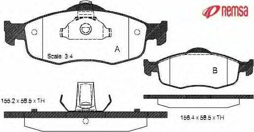 Комплект тормозных колодок, дисковый тормоз METZGER 043200