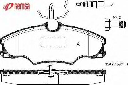 Комплект тормозных колодок, дисковый тормоз METZGER 21724