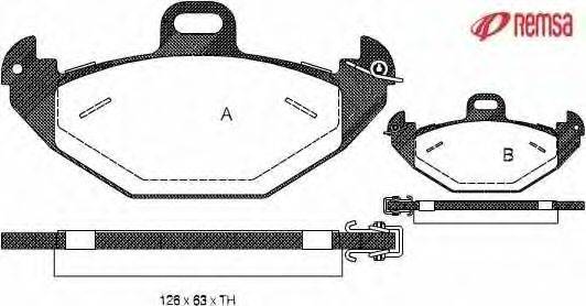 Комплект тормозных колодок, дисковый тормоз METZGER 21966